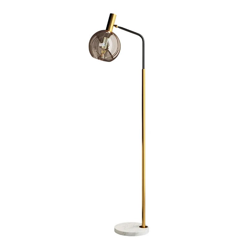 Simple Modern Glass LED Standing Lamp - Hans Lumiere