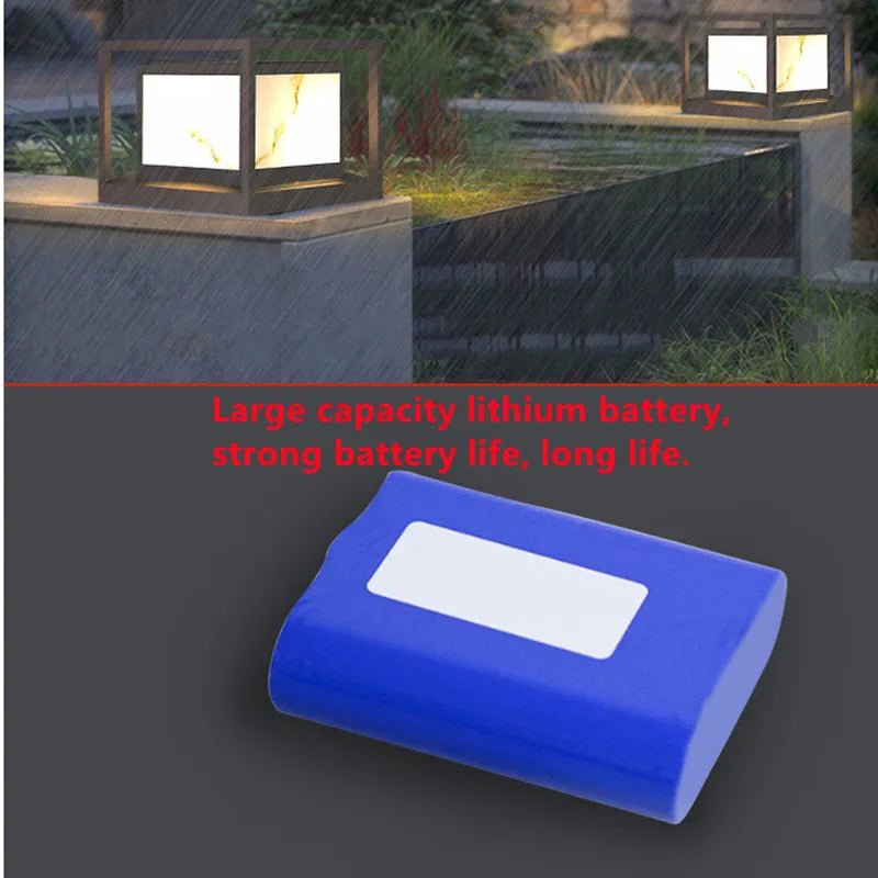Simple Outdoor Laminated Marble Solar Lawn Lamp - Hans Lumiere
