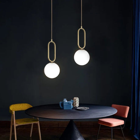 Single Head Nordic LED Chandeliers - Hans Lumiere