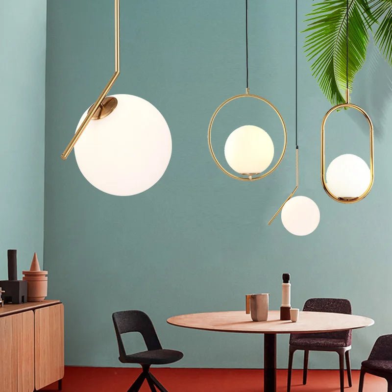 Single Head Nordic LED Chandeliers - Hans Lumiere