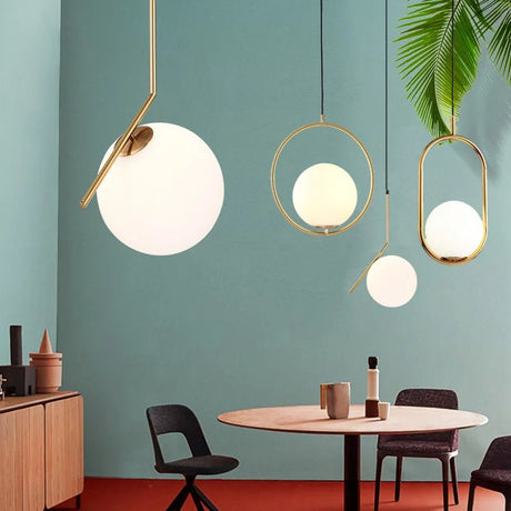 Single Head Nordic LED Chandeliers - Hans Lumiere