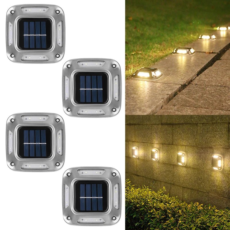 Solar Dock Light – Waterproof LED Deck & Path Warning Light, 4-Pack - Hans Lumiere