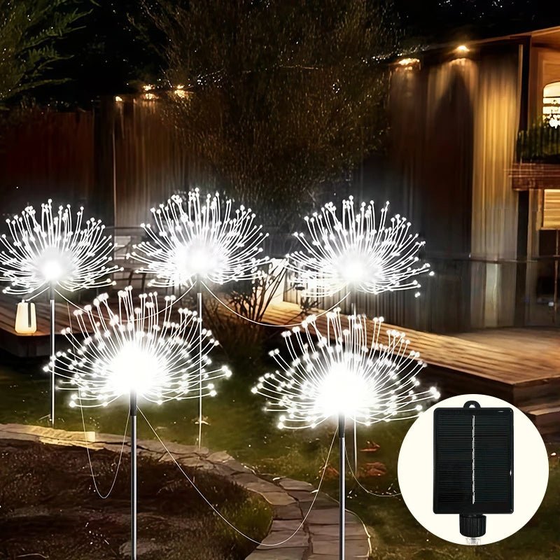 Solar Fairy Light Ground Stakes – 8-Mode Copper Wire Garden Lights, 6-Pack - Hans Lumiere