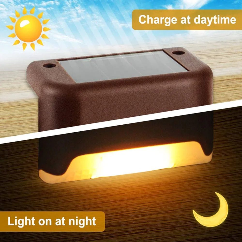 Solar Fence & Step Light – Warm White LED Deck Lamp, 4/8/16-Pack - Hans Lumiere