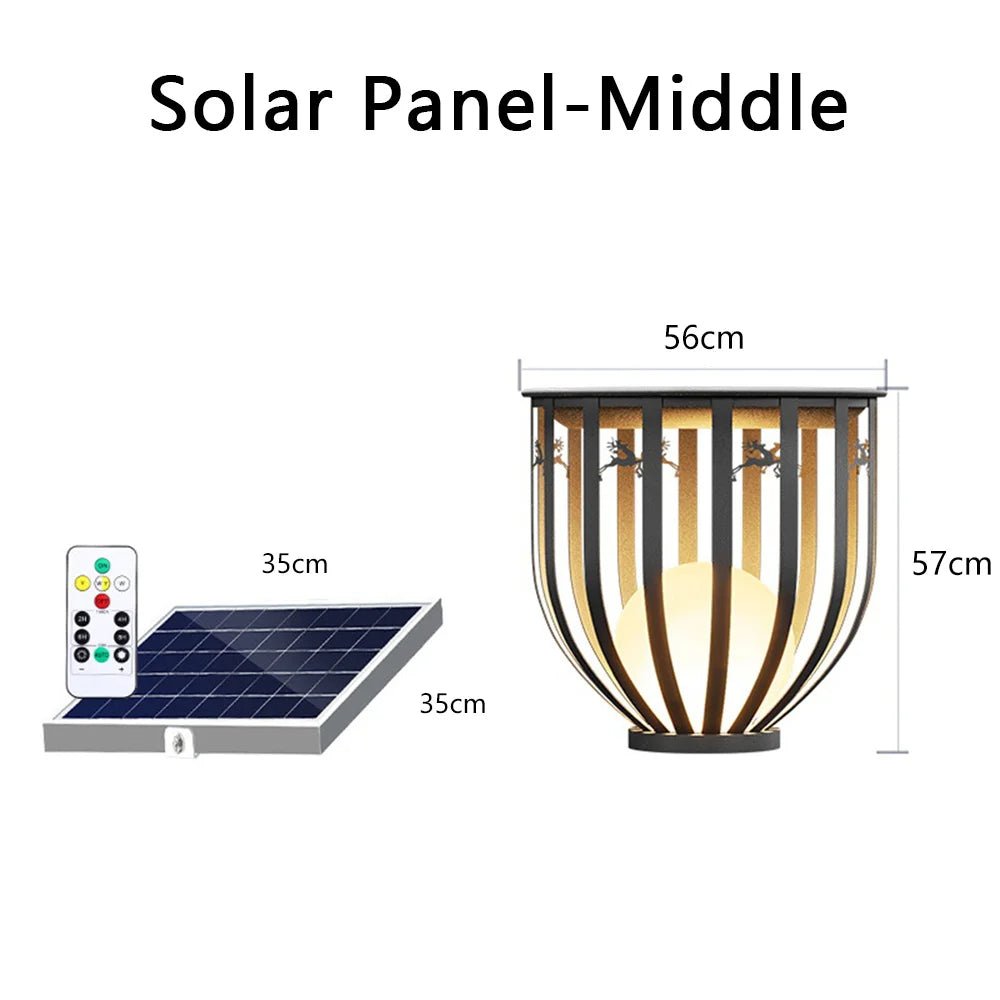 Solar Lawn Lamp Outdoor Patio Light - Hans Lumiere