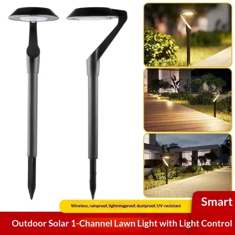 Solar Lawn Lamp – Super Bright LED Garden Light, 2-Pack - Hans Lumiere