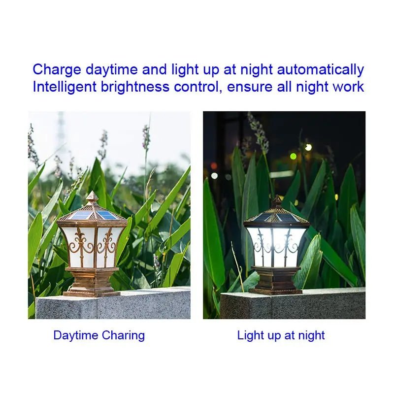 Solar LED Outdoor Garden Decoration Column Lamp - Hans Lumiere