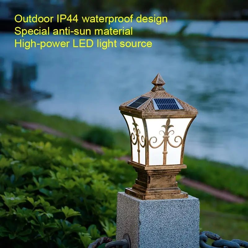 Solar LED Outdoor Garden Decoration Column Lamp - Hans Lumiere
