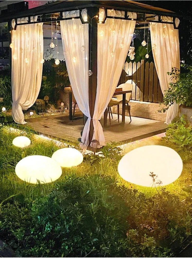 Solar LED Outdoor Waterproof Stone Lawn Lights - Hans Lumiere