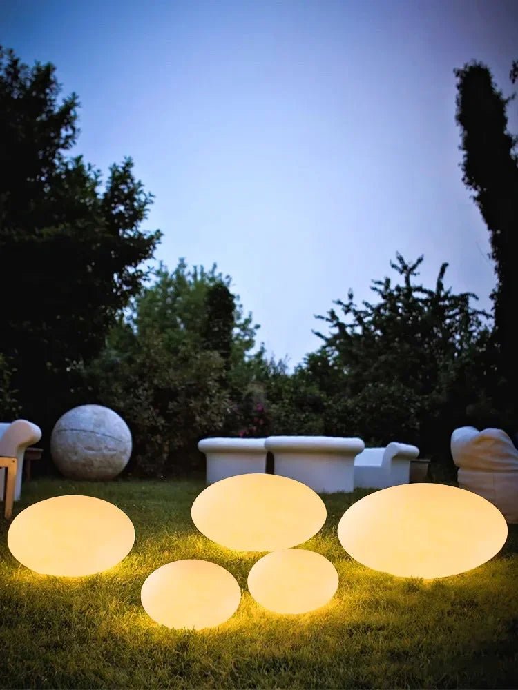 Solar LED Outdoor Waterproof Stone Lawn Lights - Hans Lumiere