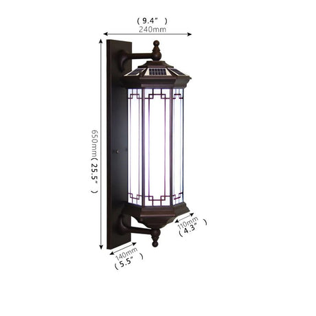 Solar LED Wall Contemporary Outdoor Sconce Light - Hans Lumiere