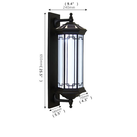 Solar LED Wall Contemporary Outdoor Sconce Light - Hans Lumiere