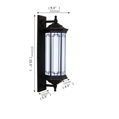 Solar LED Wall Contemporary Outdoor Sconce Light - Hans Lumiere