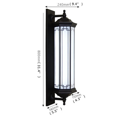 Solar LED Wall Contemporary Outdoor Sconce Light - Hans Lumiere