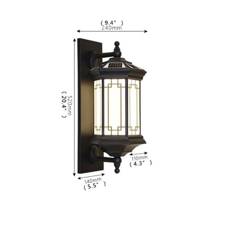 Solar LED Wall Contemporary Outdoor Sconce Light - Hans Lumiere