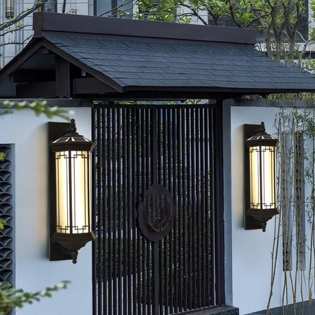 Solar LED Wall Contemporary Outdoor Sconce Light - Hans Lumiere