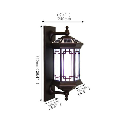 Solar LED Wall Contemporary Outdoor Sconce Light - Hans Lumiere