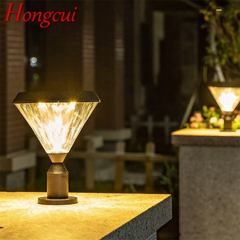 Solar LED Waterproof Pillar Post Lamp - Hans Lumiere