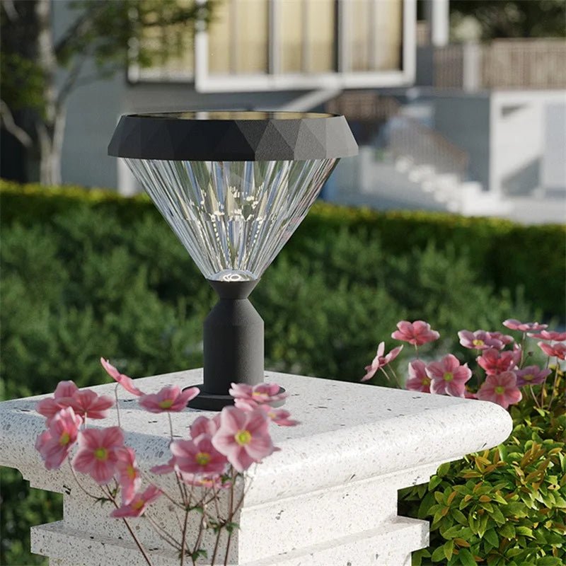 Solar LED Waterproof Pillar Post Lamp - Hans Lumiere