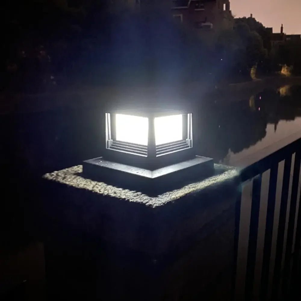 Solar Light Outdoor Waterproof Post Villa Column Lamp - Hans Lumiere