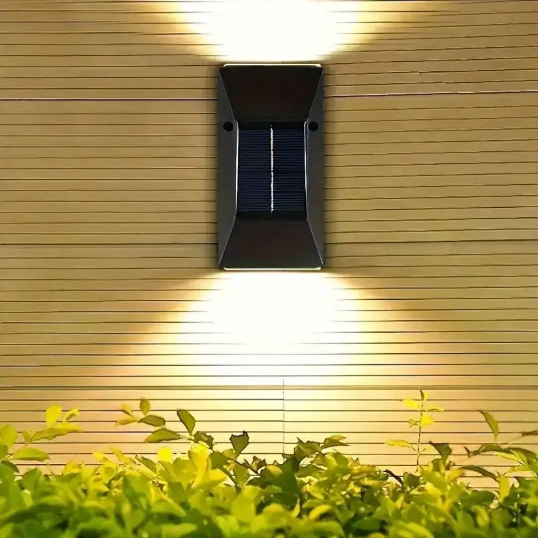 Solar Outdoor Wall Lamp Lights Up And Down - Hans Lumiere