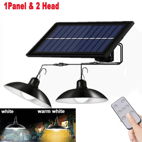 Solar Outdoor Waterproof Double - head Chandelier With Remote Control - Hans Lumiere