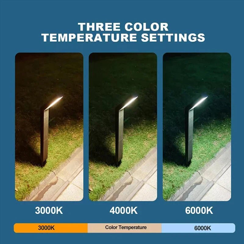 Solar Pathway Light – Bright RGB/3-Color LED, IP65 Waterproof - Hans Lumiere