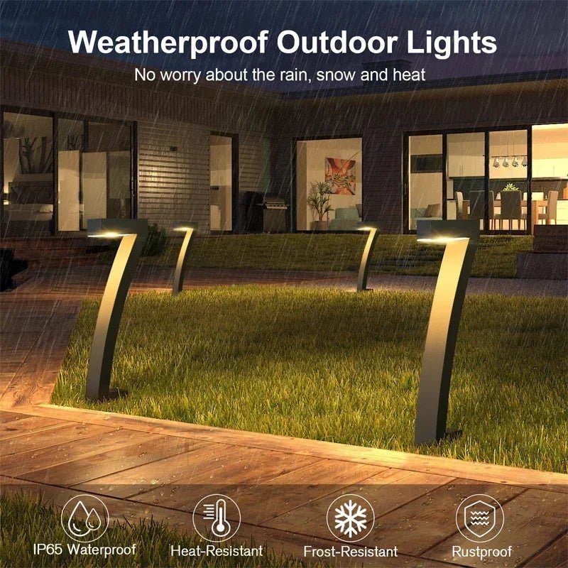 Solar Pathway Lights – Warm White LED Landscape Lighting, 4/8-Pack - Hans Lumiere