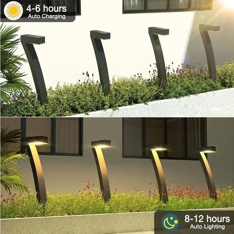 Solar Pathway Lights – Warm White LED Landscape Lighting, 4/8-Pack - Hans Lumiere