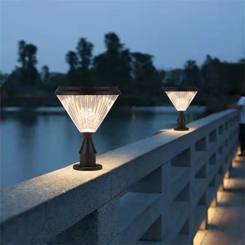 Solar Post Lamp Creative Outdoor Gate Lighting - Hans Lumiere