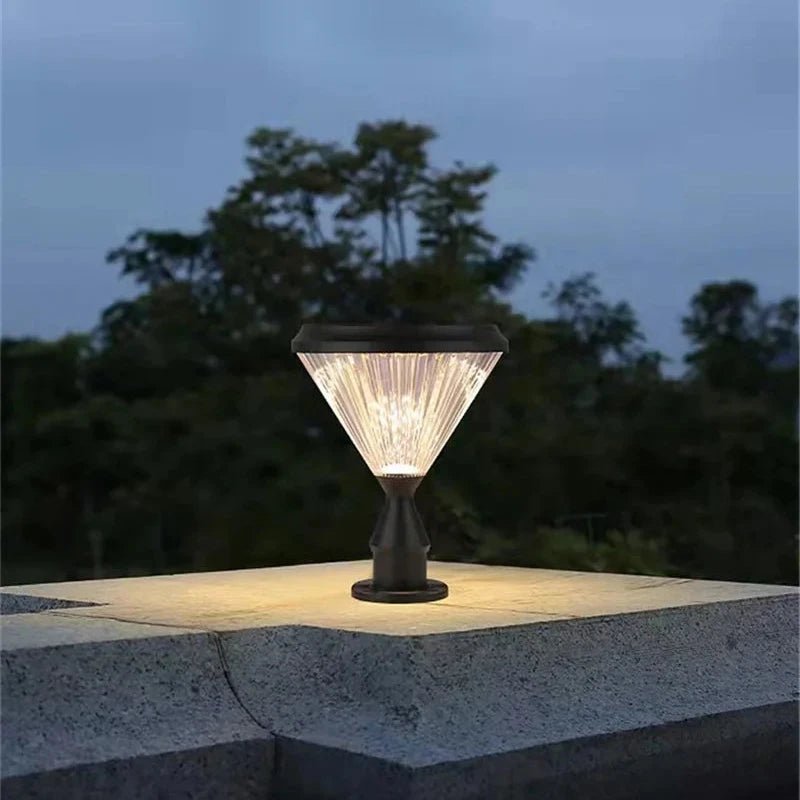 Solar Post Lamp Creative Outdoor Gate Lighting - Hans Lumiere