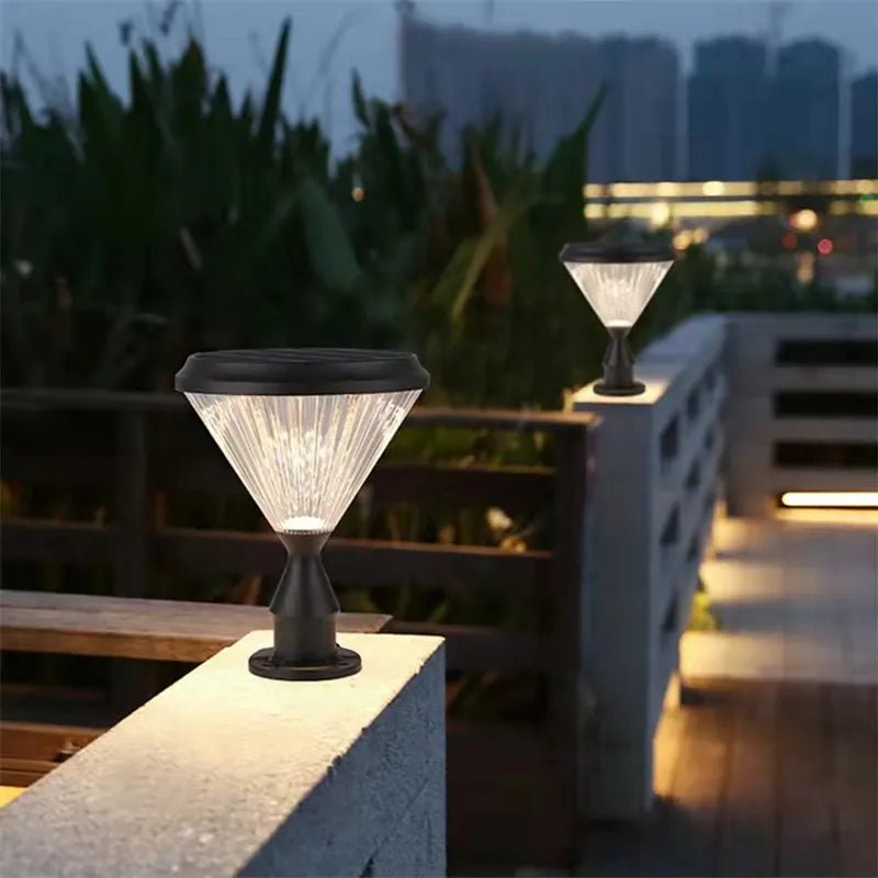 Solar Post Lamp Creative Outdoor Gate Lighting - Hans Lumiere