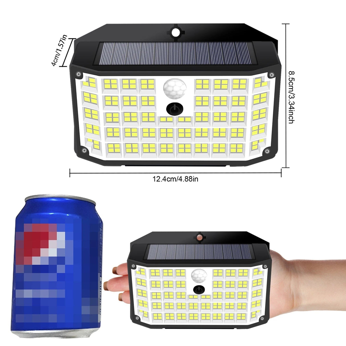 Solar Powered Motion Sensor LED Flood Lights - Hans Lumiere