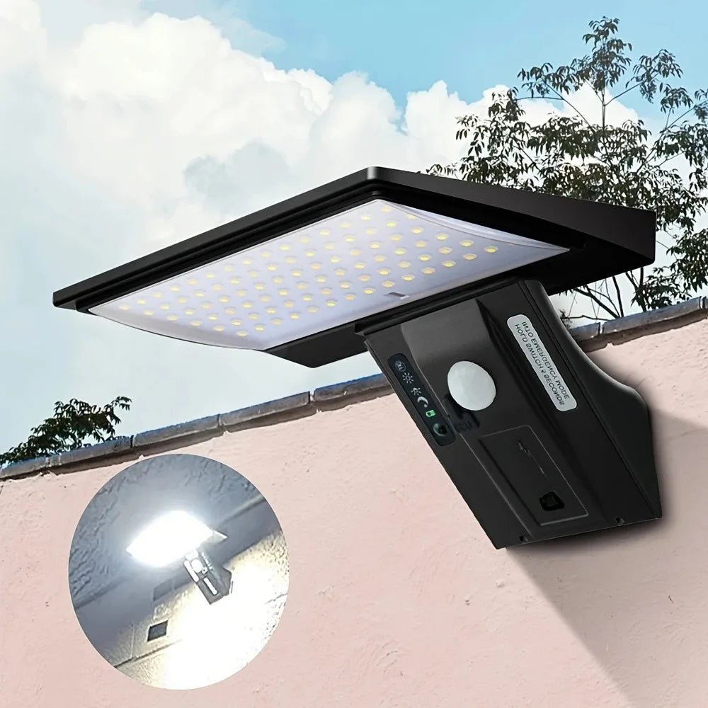Solar Security Flood Light – 90 LED Motion Sensor Outdoor Wall Light - Hans Lumiere