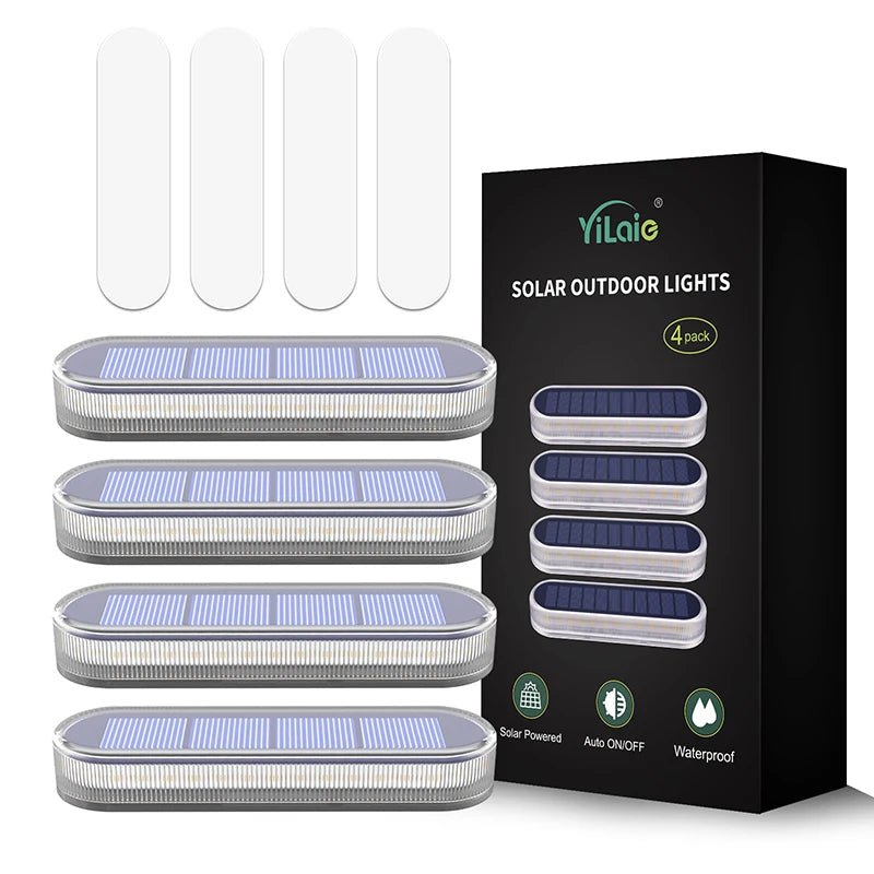 Solar Step Lights - Waterproof LED Deck and Stair Lighting - Hans Lumiere