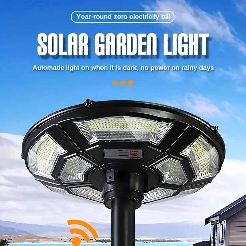 Solar UFO Yard Light – Waterproof LED Courtyard Light with Motion Sensor - Hans Lumiere