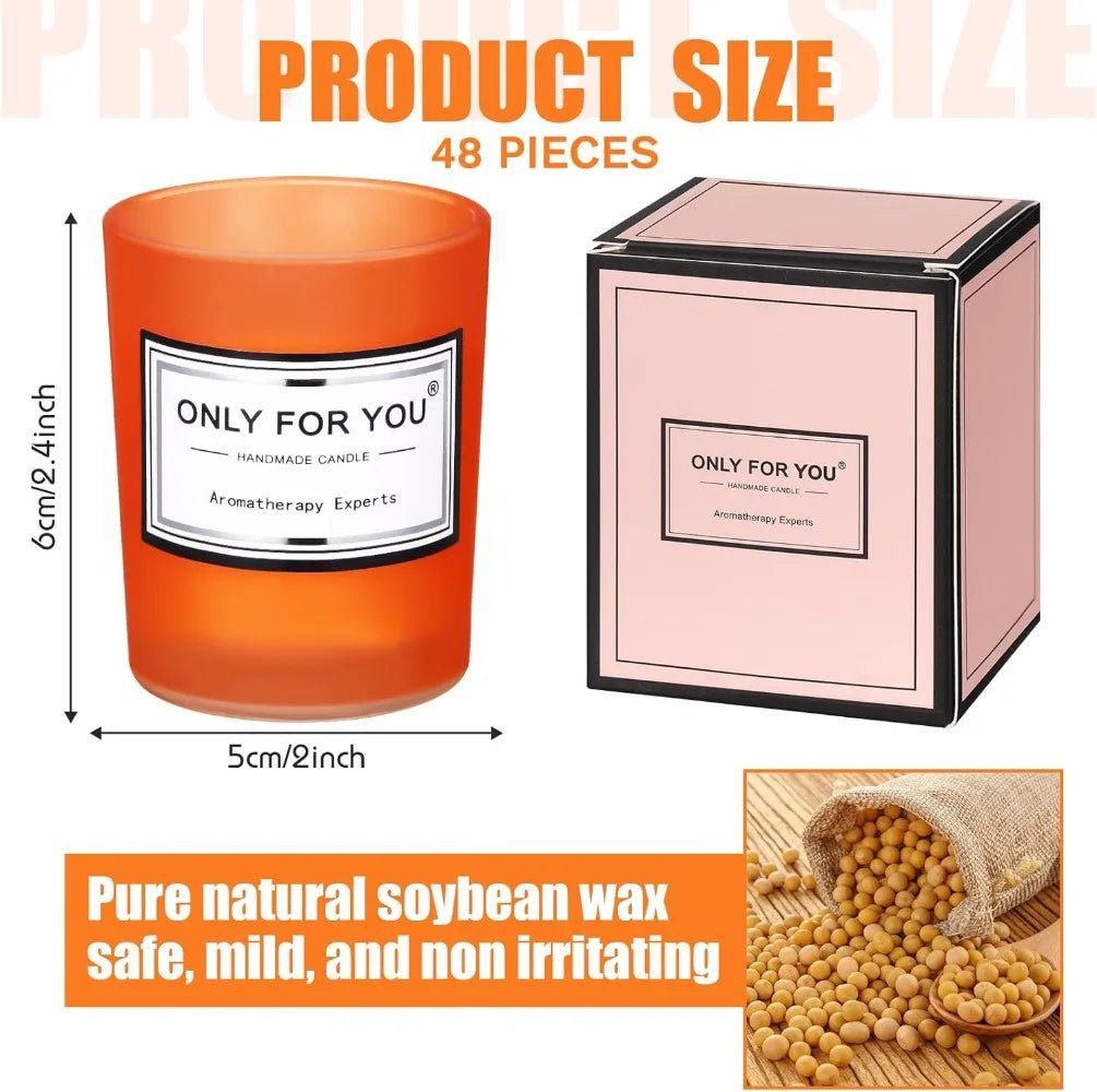 Soy Wax Aromatherapy 48 Pcs Scented Candles - Hans Lumiere