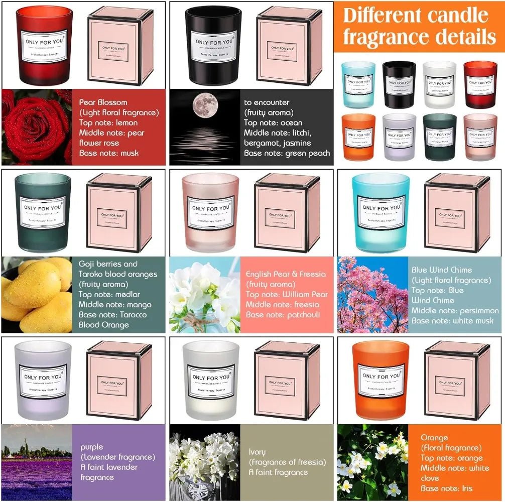 Soy Wax Aromatherapy 48 Pcs Scented Candles - Hans Lumiere