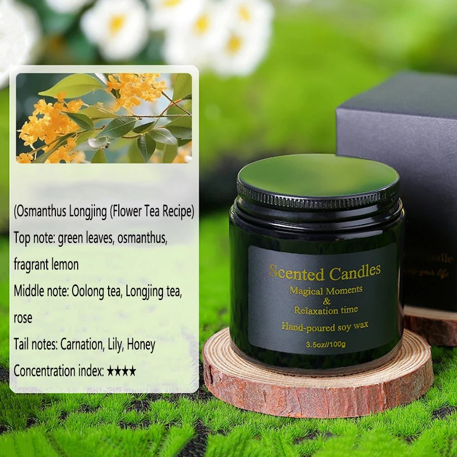 Soy Wax Handmade Smokeless Aromatherapy Candles - Hans Lumiere