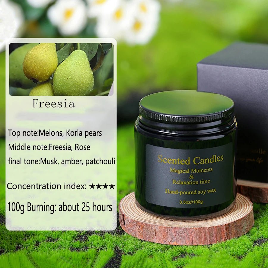 Soy Wax Handmade Smokeless Aromatherapy Candles - Hans Lumiere