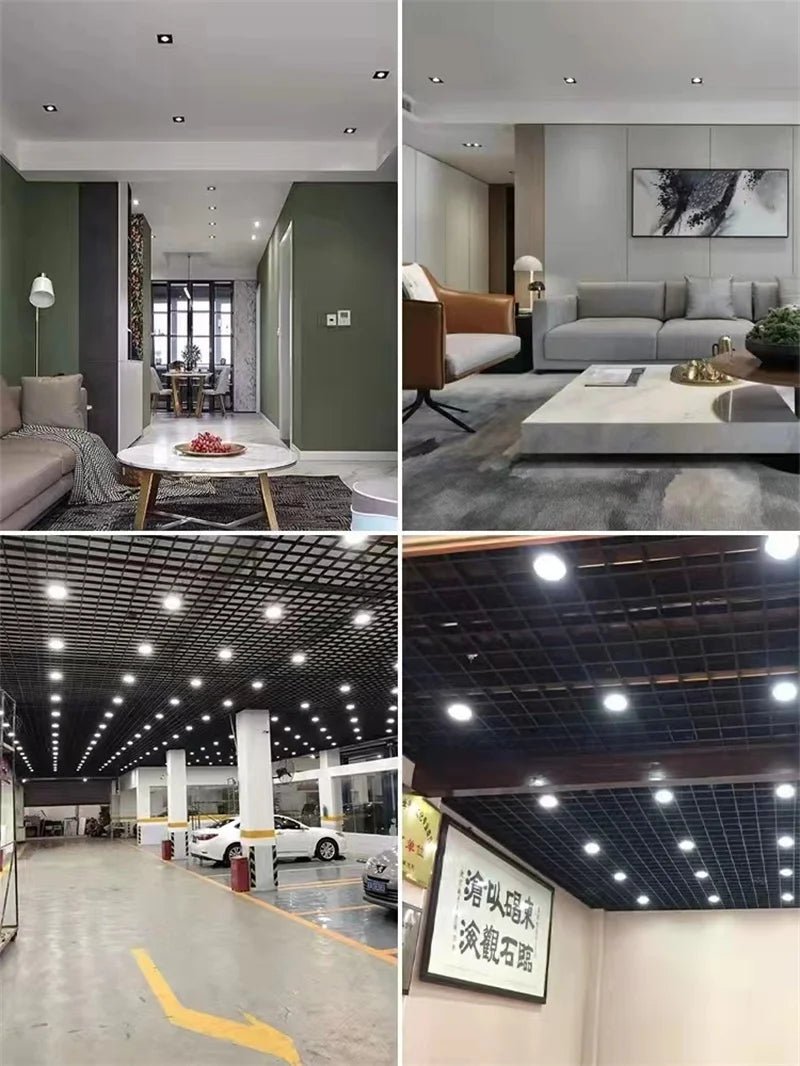 Square Embedded LED Downlight – Dimmable Ceiling Grid Spotlight - Hans Lumiere