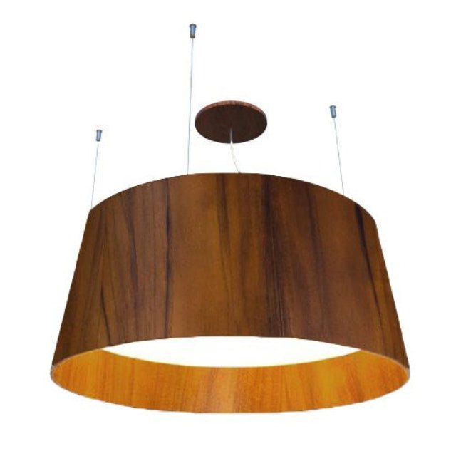 Stylish Wooden Conical Pendant Light Designed In Brazil - Hans Lumiere
