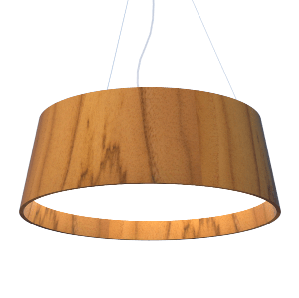 Stylish Wooden Conical Pendant Light Designed In Brazil - Hans Lumiere