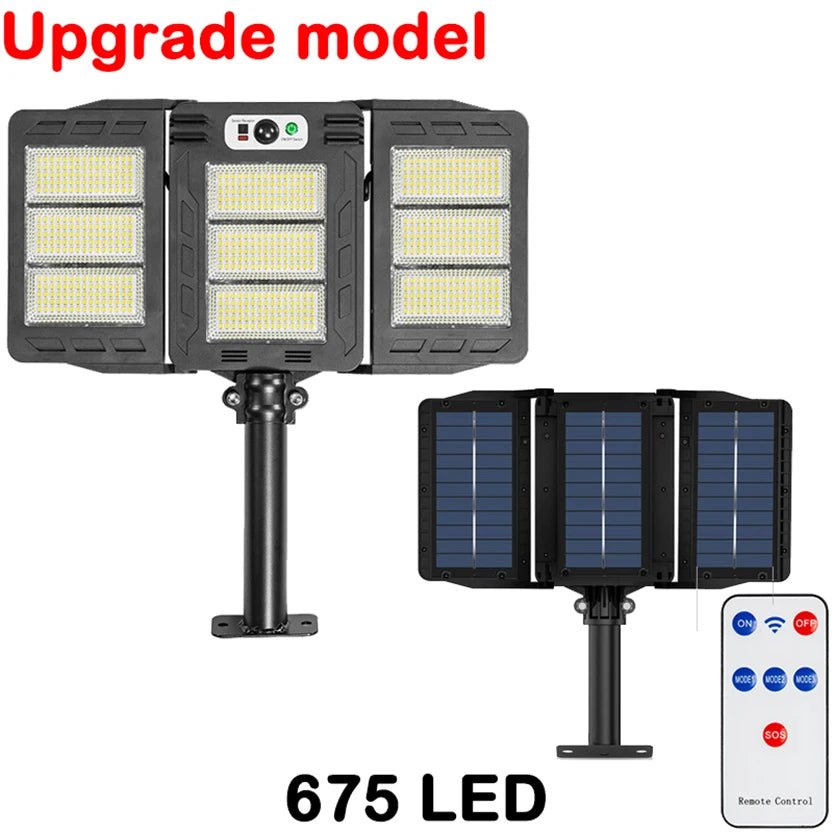 Super Bright Outdoor Waterproof Solar Street Lamp With Motion Sensor - Hans Lumiere