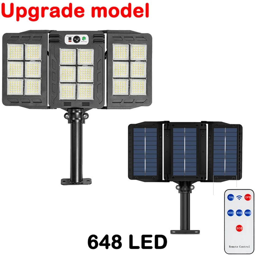 Super Bright Outdoor Waterproof Solar Street Lamp With Motion Sensor - Hans Lumiere