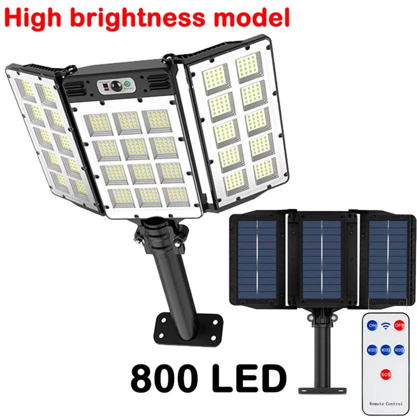 Super Bright Outdoor Waterproof Solar Street Lamp With Motion Sensor - Hans Lumiere