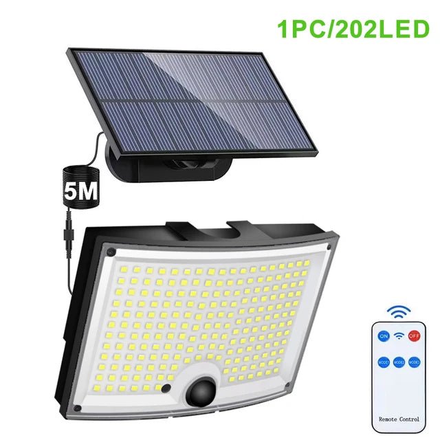 Super Bright Waterproof LED Solar Light With Motion Sensor - Hans Lumiere