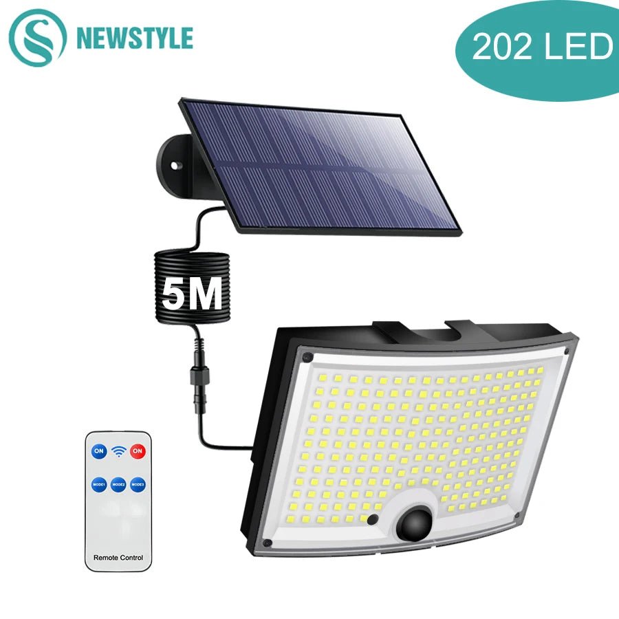 Super Bright Waterproof LED Solar Light With Motion Sensor - Hans Lumiere