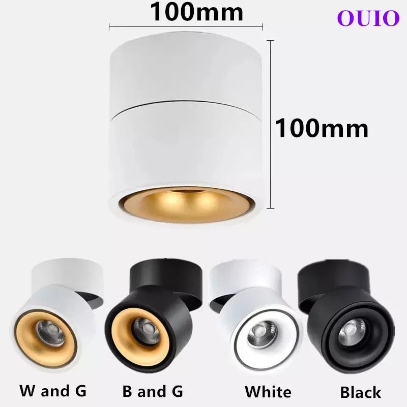 Surface Mounted Rotating Anti Glare Dimmable LED Downlight - Hans Lumiere
