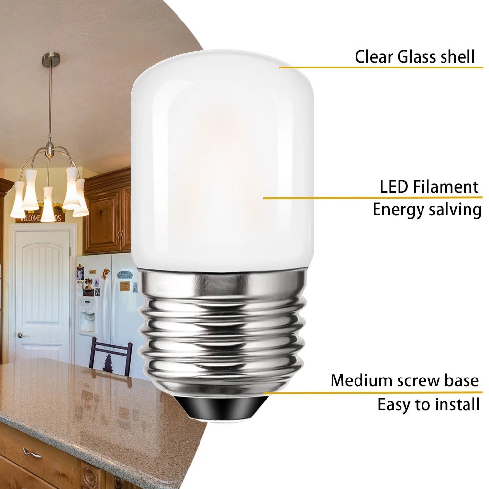 T28 Frosted Mini Tube LED Bulb 1W 2700K Dimmable E27, 6 10 or 15 Pack - Hans Lumiere